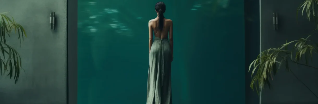 Young womanin swimming pool